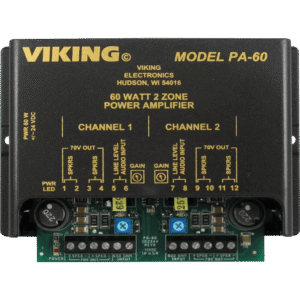 Amplificador de dos zonas de 60 Watt